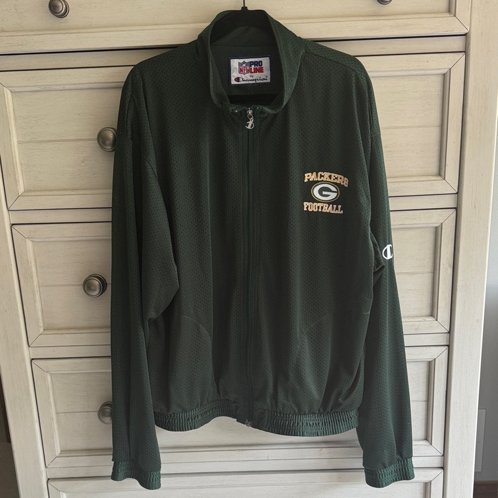 Men’s Champion Green Bay Packers Jacket SZ XL